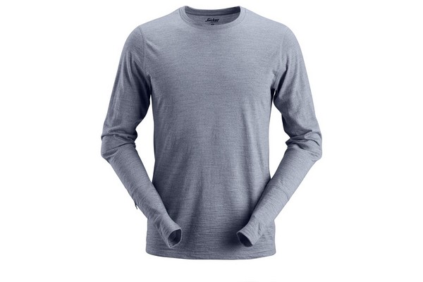 t-shirt wełna długi rękaw snickers